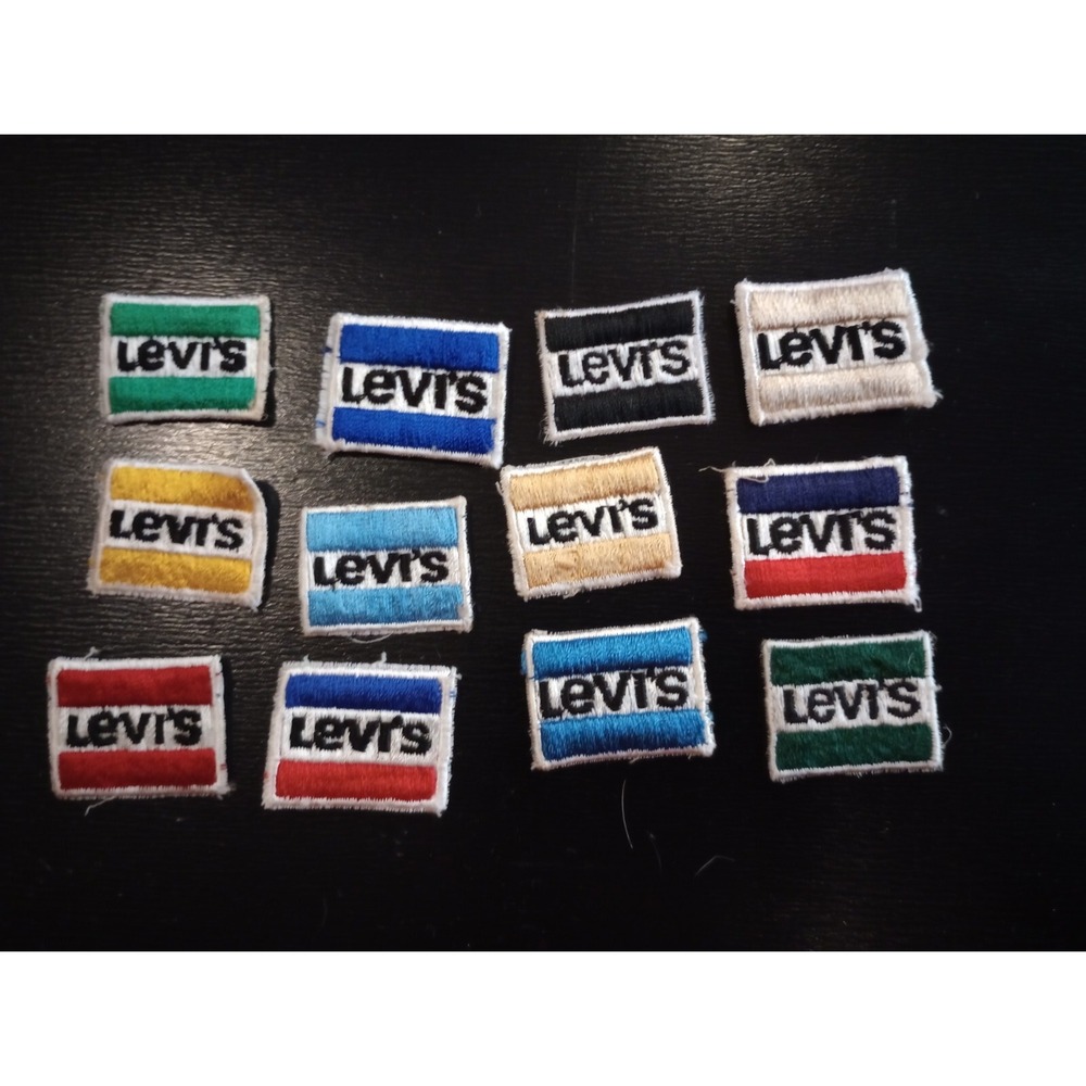 Vintage Levi's‎ Strauss Patches Lot Of 12 Multicolor Levi's Patches 1" Patch